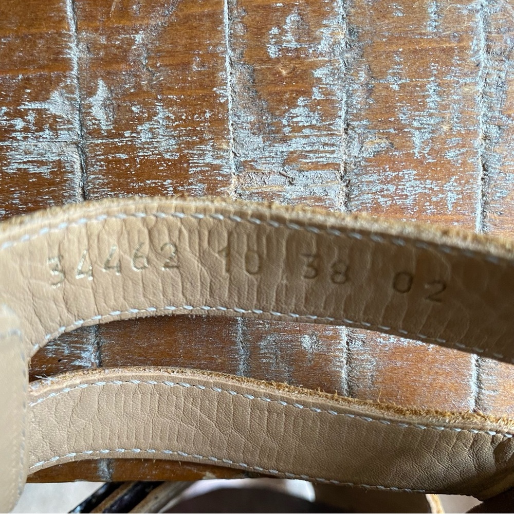 HAFLINGER boho leather sandals - tan Birkenstock style sandals - Picture 11 of 12